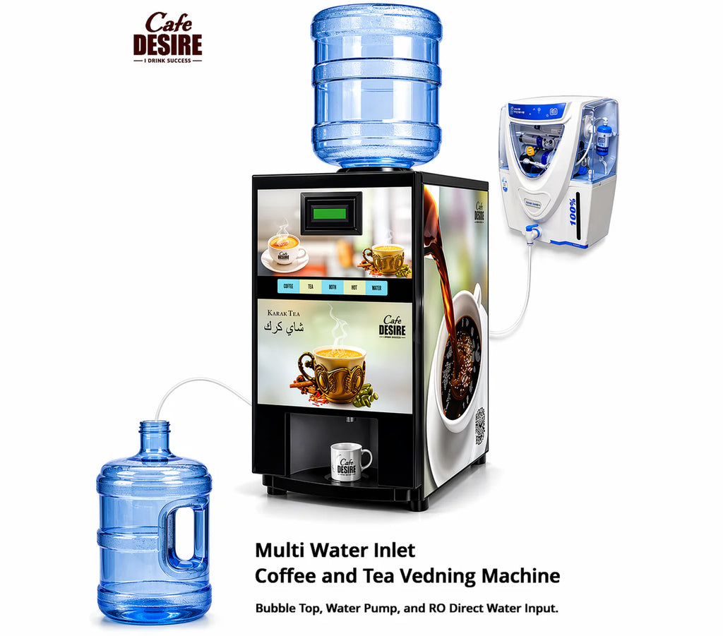 Quadra Multi Water Inlet Vending Machine - 4 Option