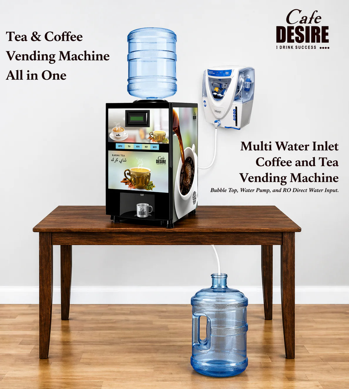 Quadra Multi Water Inlet Vending Machine - 4 Option