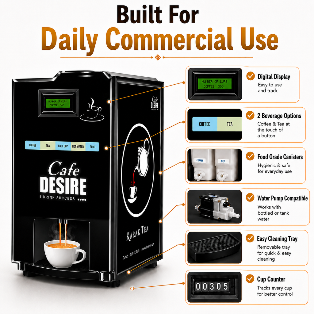 LED Double Option Vending Machine - 2 option