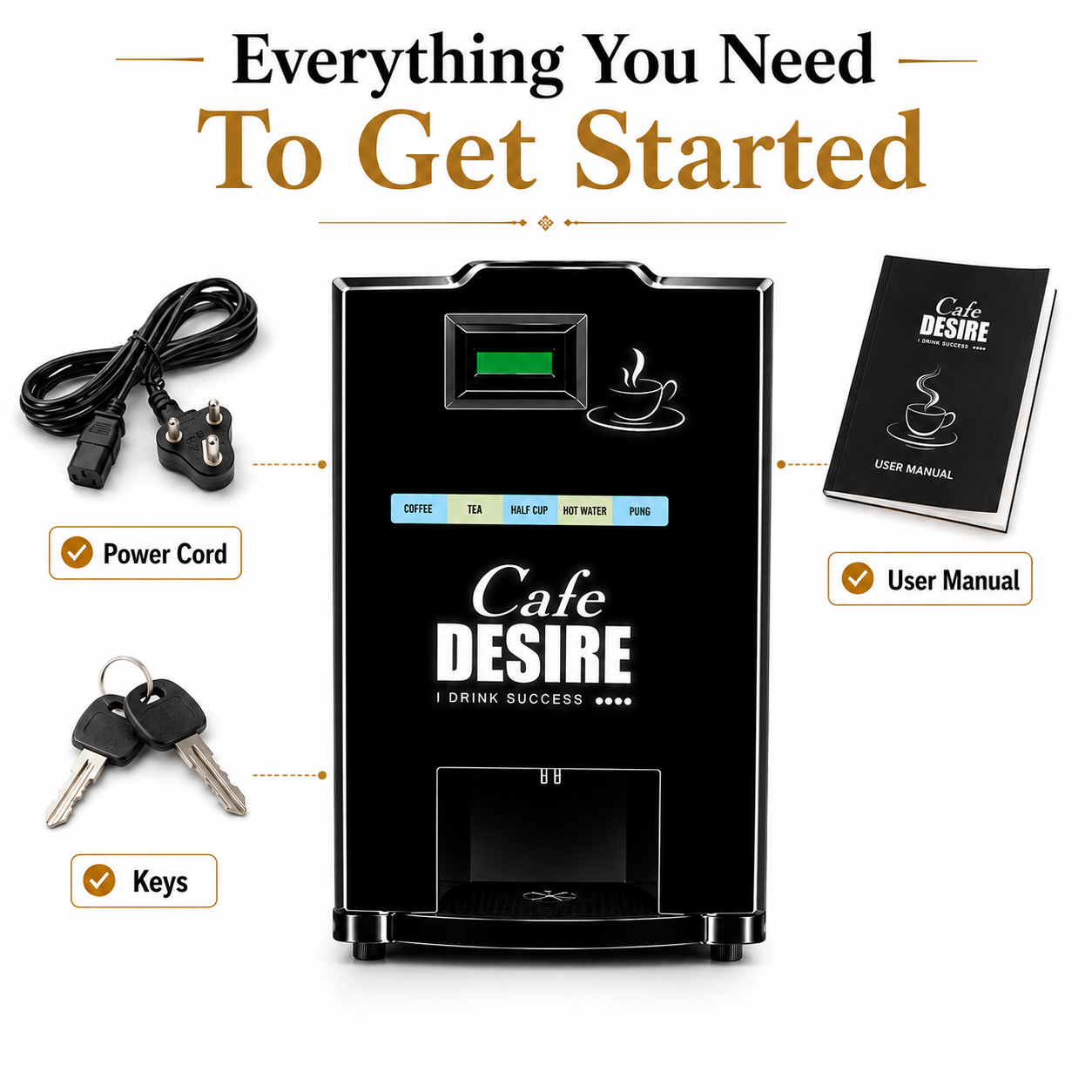 LED Double Option Vending Machine - 2 option