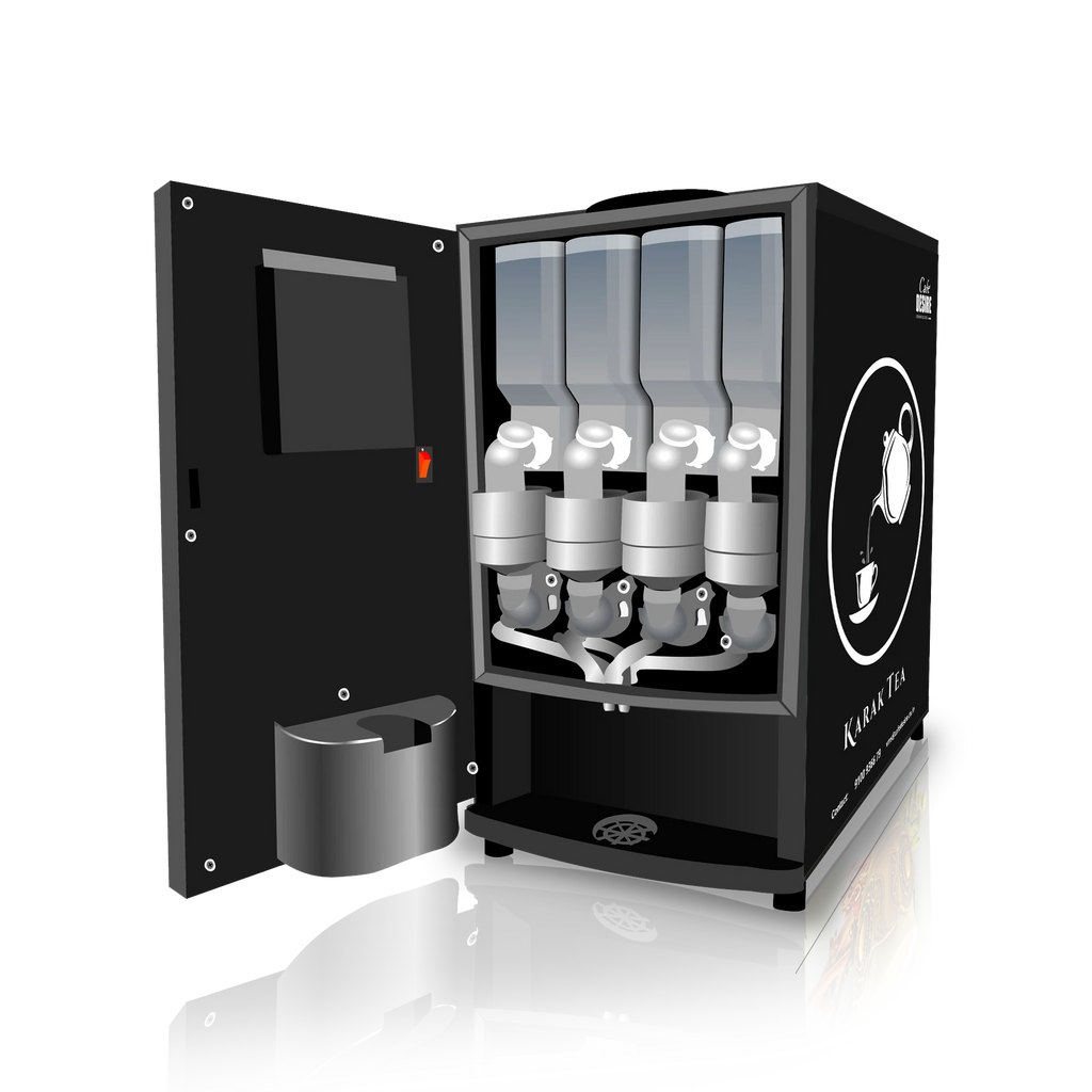 LED 4 Beverage Vending Machine (Multi-Water-Inlet)
