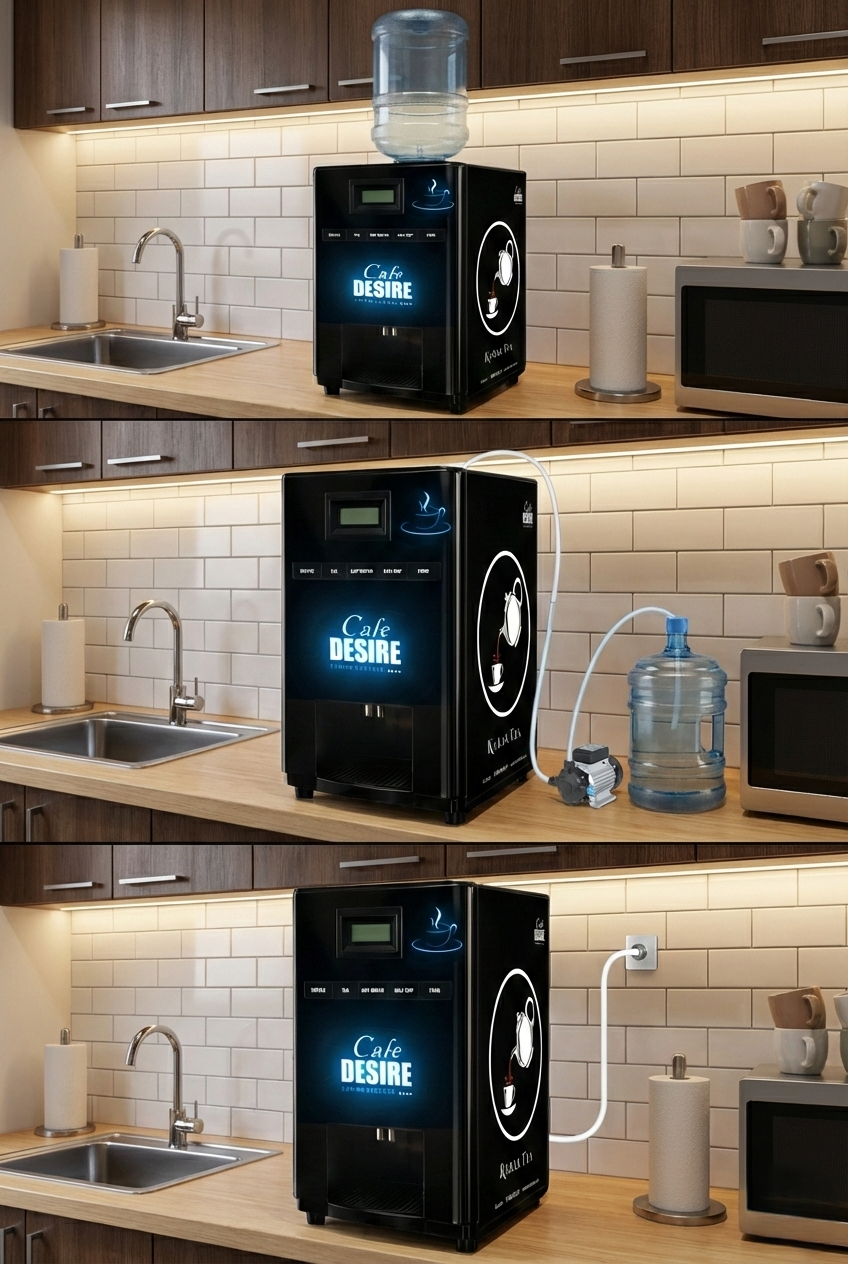 LED 4 Beverage Vending Machine (Multi-Water-Inlet)